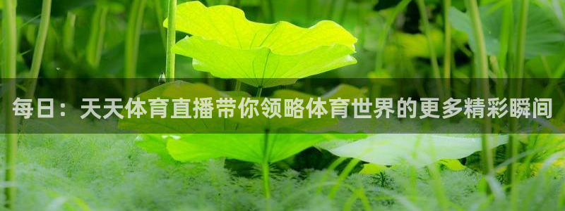 nba直播看球吧：每日：天天体育直播带你领略体育世界的更多精彩瞬间